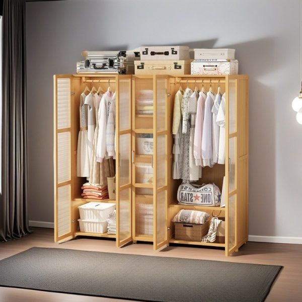 Solid Wood Storage Wardrobe - Image 4