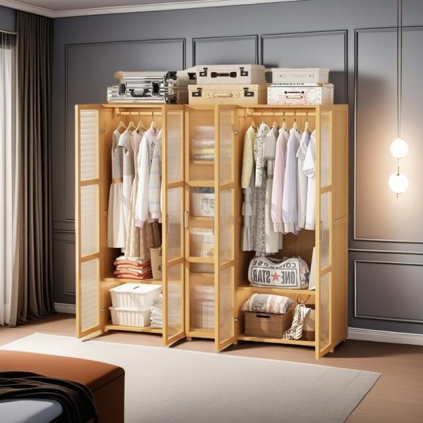 Solid Wood Storage Wardrobe - Image 3